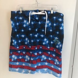 Americana Men’s Swim Trunks